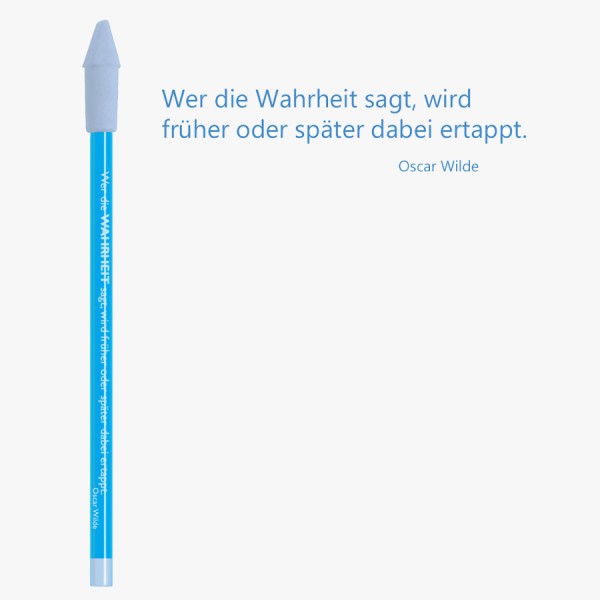Bleistift blau Wahrheit