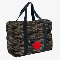 Easy Travel Bag Camouflage mit Initialen-Patch