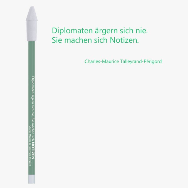 Bleistift grün Notizen