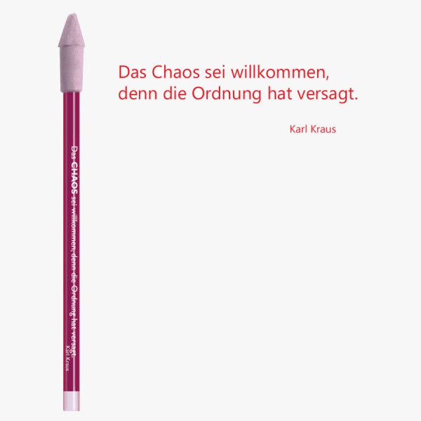 Bleistift rot Chaos