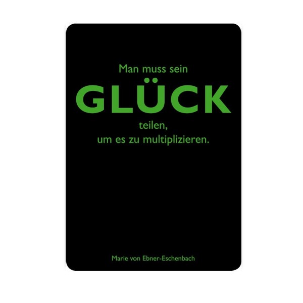 CEDON Postkarte Ebner-Eschenbach Glück